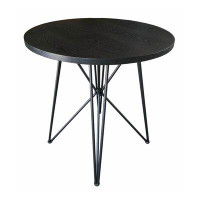 CDecor Home Furnishings Marlowesse Black Stain 36-Inch Round Counter Height Table