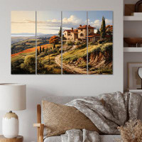 Latitude Run® Country Charm Tuscan Splendor - Landscapes Metal Wall Art Set 4