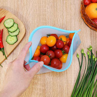 Wrought Studio Food Storage Bag Leak-proof Easy Seal Silica Gel Vegetable Fruit Freezer Gallon Bag for Home