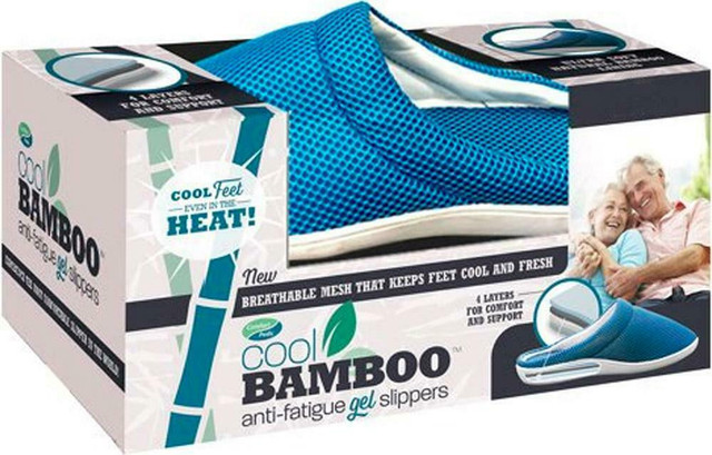 COMFORTABLE BAMBOO GEL SLIPPERS -- Enjoy cool feet, even in the heat! -- Competitor price $24.99 - Our price only $14.95 in Other - Image 4