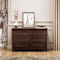 Wildon Home® Solid Wood Spray-Painted Drawer Dresser Bar,Buffet Tableware Cabinet Lockers Buffet Server Console Table Lo