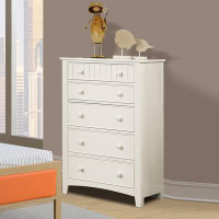 Highland Dunes Gian Wooden 5 Drawer Accent Chest
