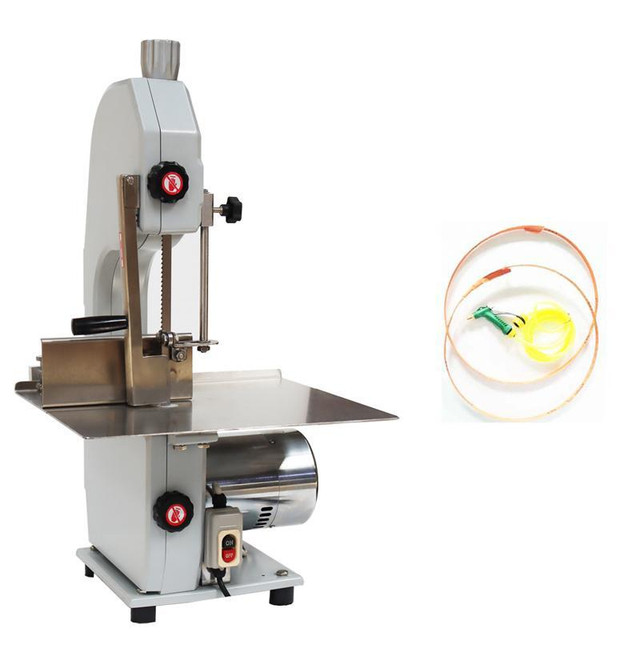 .Commercial 110V 1100W Bone Saw Machine Frozen Meat Steak Cutter Cutting Machine Electric Meat Cutting Bandsaw #122087 in Other Business & Industrial in Toronto (GTA) - Image 3