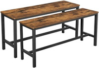 NEW SET OF 2 KITCHEN RUSTIC DINING BENCH KTB33X