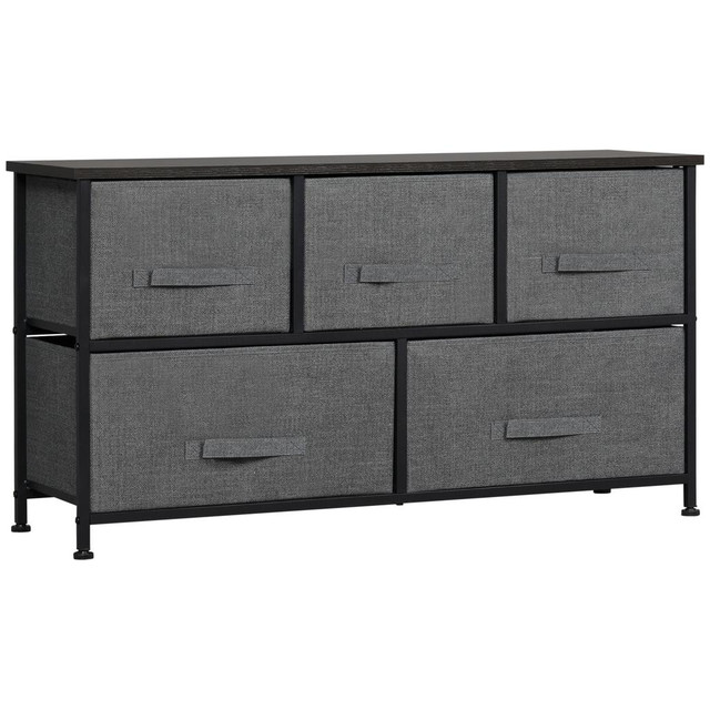 Drawer Storage Cabinet 39.4" x 11.8" x 21.3" Dark Gray in Storage & Organization - Image 2