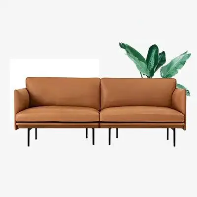 Jenni Dwelstone 110.24" Black Genuine Leather Modular Sofa cushion couch