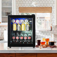 Jeremy cass Edendirect 80 Cans (12 oz.) Freestanding Beverage Refrigerator with Wine Storage