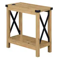 Trent Austin Design Griffen End Table with Storage and Built-In Outlets