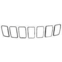 Jeep Grand Cherokee Grille Trim Ring Set Chrome 7 Piece Exclude Srt/Trackhawk - CH1210125