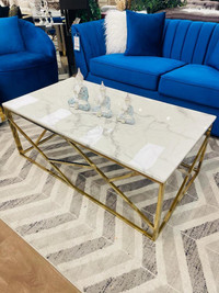 White Marble Top Coffee Table!