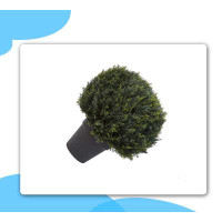 Primrue Ball Style Faux Plant In Sturdy Realistic Indoor Or Outdoor Potted Shrub Décor