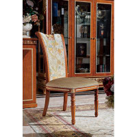 Infinity Furniture Import Narcissus Leather Side Chair in Brown