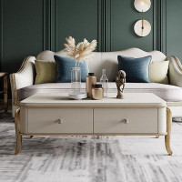 Everly Quinn French modern American living room coffee table