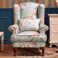 Darby Home Co Single sofa chair pastoral armchair wingback chair