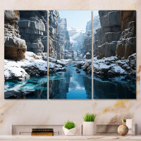 Millwood Pines Canyon Winter Serenitys Embrace I - Landscapes Canvas Prints Set