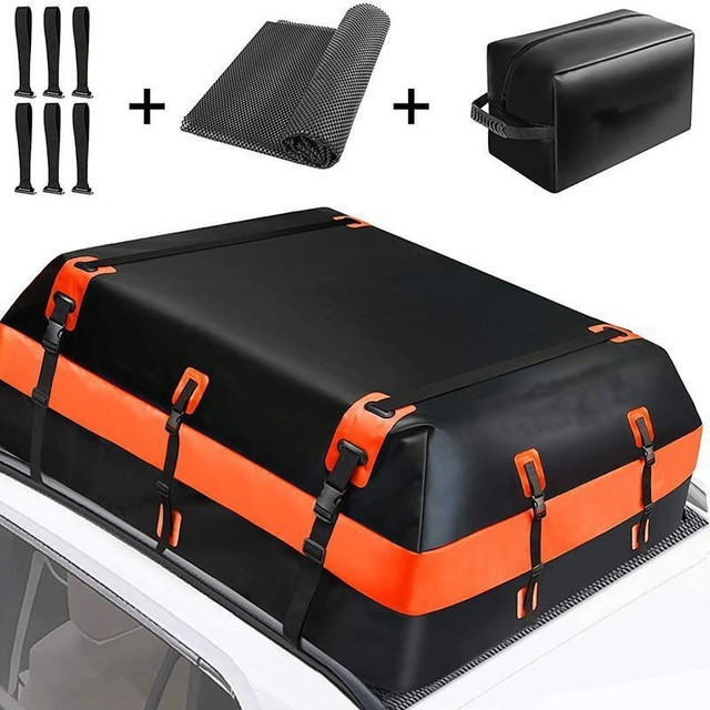 NEW 21 CU CAR ROOF BAG CARGO CARRIER WATERPROOF S3089 in Other in Alberta - Image 2