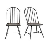 George Oliver George Oliver Clover Dining Side Chair in Black (2 Per Carton)