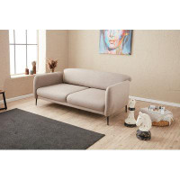 Corrigan Studio Anamarie Deluxe Sleeper Sofa Bed 3 Seater
