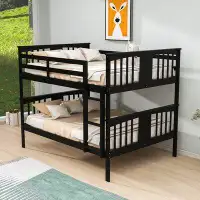 Harriet Bee Full Over Full Wood Standard Bunk Bed With Ladder