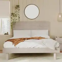 Red Barrel Studio Concise Style Solid Wood Grain Platform Bed Frame