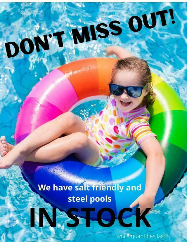 Above Ground Swimming Pools Salt Friendly and Steel - IN STOCK - Manufacture Direct - Guaranteed Best Price! in Hot Tubs & Pools in British Columbia
