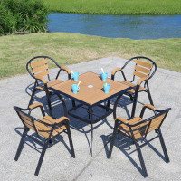 Wildon Home® 4 Leisure Balcony Table And Chair Combination Square 1