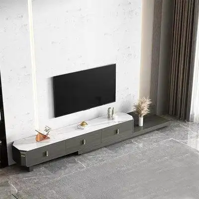 Latitude Run® Grey Extendable TV Cabinet