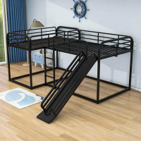 Isabelle & Max™ Wava Twin over Twin and Full over Full Metal Bunk Bed with Slide by Isabelle & Max