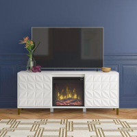 Etta Avenue™ Carrieann TV Stand for TVs up to 60" with Electric Fireplace Included