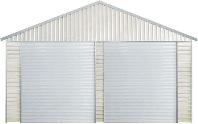 Nouvelle remise en métal pour garage double avec porte d&#39;entrée latérale, différentes tailles disponibles in Outdoor Tools & Storage in Québec - Image 2