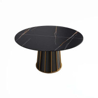 Mercer41 Modern  Artificial Stone Round Dining Table_1