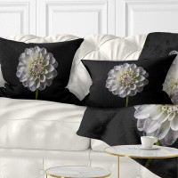 East Urban Home Isolated Dahlia Flower in Floral Pillow