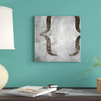 East Urban Home 'The Type Brackets Fading' Graphic Art on Canvas