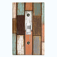 WorldAcc Colorful Fence Nature Themed 1 - Gang Wall Plate
