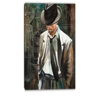 This 'The Gentleman Portrait' Painting is using high-quality fade resistant ink. This wall art creat...