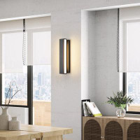 Ebern Designs Modern Square/Rectangle LED Wall Light