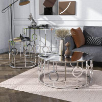 24/7 Shop At Home Woundley 3-Piece Coffee Table Set
