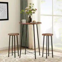 Ameriwood Round Bistro Sets with 2 barstools