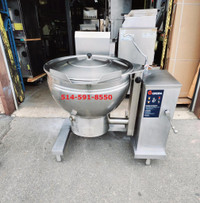 Groen 40 Gallon Gas Tilting Steam Pot Kettle / Marmite a Vapeur au Gaz 40 Gallon