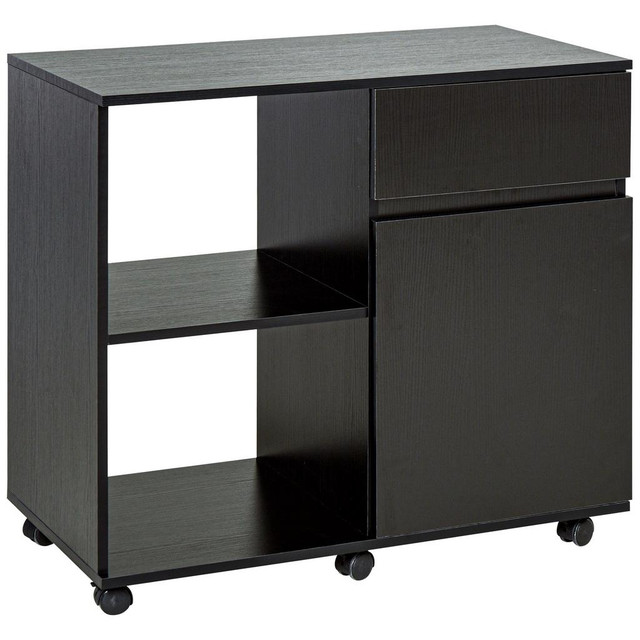Printer Cabinet 31.5" x 15.7" x 28.7" Black in Storage & Organization - Image 2