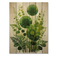 Red Barrel Studio Ferns Plant Timeless Elegance II On Wood Print