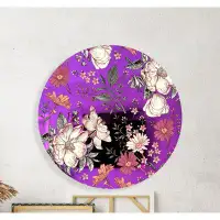 UniQstiQ Cercles en acrylique à motif floral