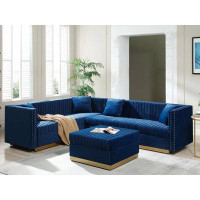 Everly Quinn 3 - Piece Upholstered Sectional