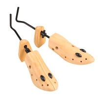Rebrilliant Pair(2X) Unisex Women Men Wooden Shoe Stretcher Adjustable 2-Way Expander Shaper