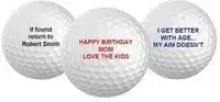 Personalized Golf Balls - Your Name, Birthday, Wedding, Tournament, Anniversary, or Holiday Printed