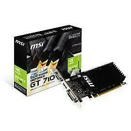 MSI G7102D3HP GT710 2GB DDR3 OC 64Bit DL-DVI-D/HDMI/D-sub LowProfile (GT 710 2GD3H LP)