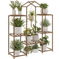 Arlmont & Co. Plant Stand Indoor Hanging Plant Shelf,A-Convex