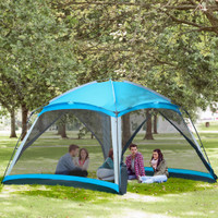 Camping Tent 141.75" x 141.75" x 86.5" Blue