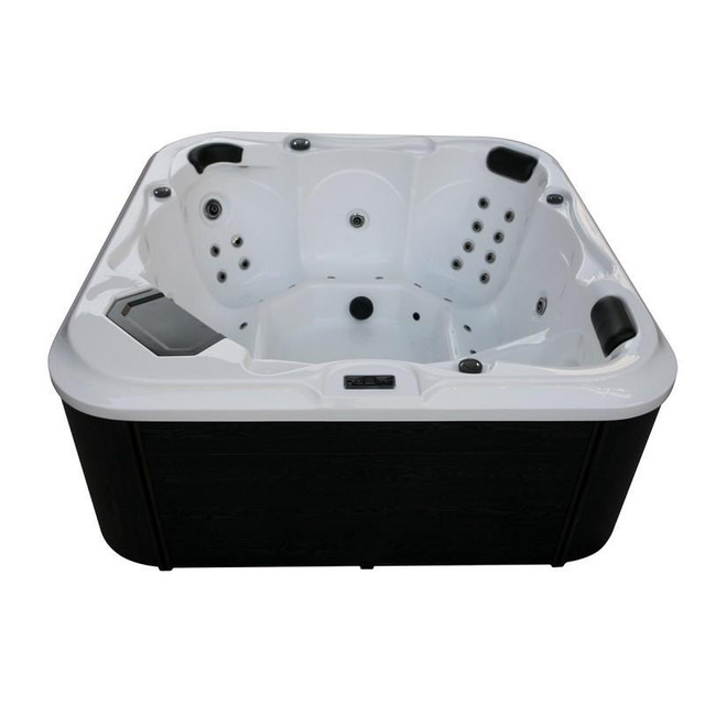 83x83x35- 5 Seat Hot Tub w 3 air control valves, 1 water diverter, 40 adjustable hydrotherapy jets (LED & Bluetooth) BSQ in Hot Tubs & Pools - Image 4