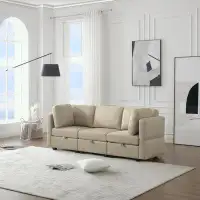Latitude Run® 87.1'' Square Arms Sofa